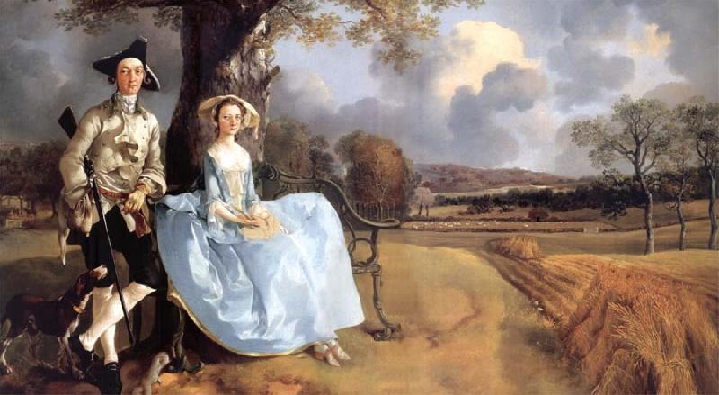 Thomas Gainsborough Portrait of Mr and Mrs Andrews Sweden oil painting art